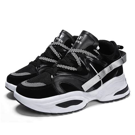 mens chunky sneakers fashion athletic shoes eu black