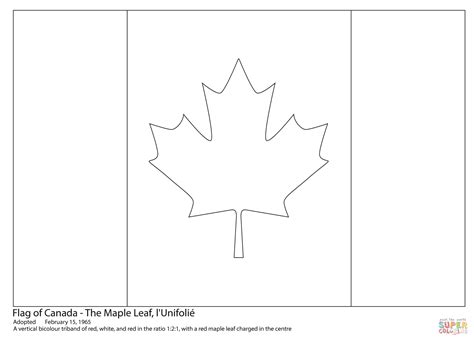 canadian flag coloring page  printable coloring pages