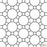 Hexagon Coloring Getcolorings Tessellation sketch template