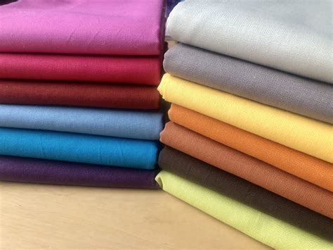 plain medium weight cotton fabric  dressmaking curtains light upholstery material mixed