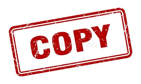 copy stamp stock vector illustration  copy white