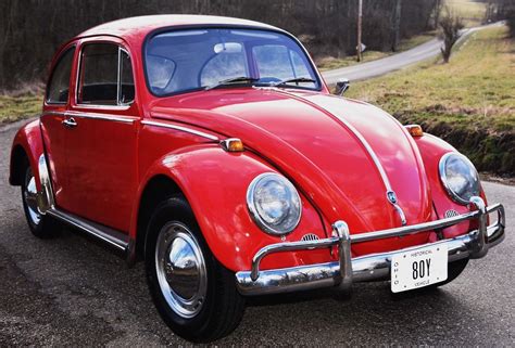ebay  volkswagen beetle classic   vw bug volkswagen red  door sedan  speed manual