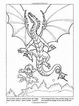 Dragons Dover Colouring sketch template