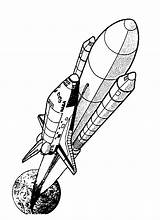 Disegni Missile Colorare Fusee sketch template