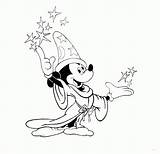 Mickey Zauberer Wizard Sorcerer Mago Magier Ausmalbild Letzte Apprentice Bezoeken Fantasía Hdwallpapeers sketch template