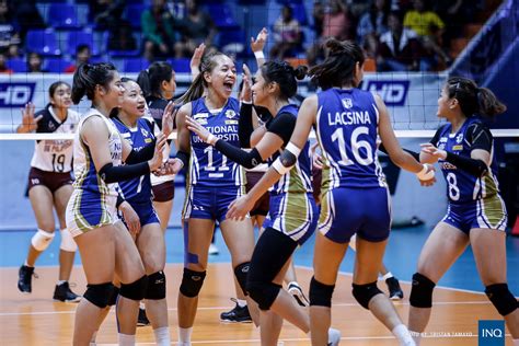 uaap volleyball young nu squad pulls   set stunner   inquirer sports