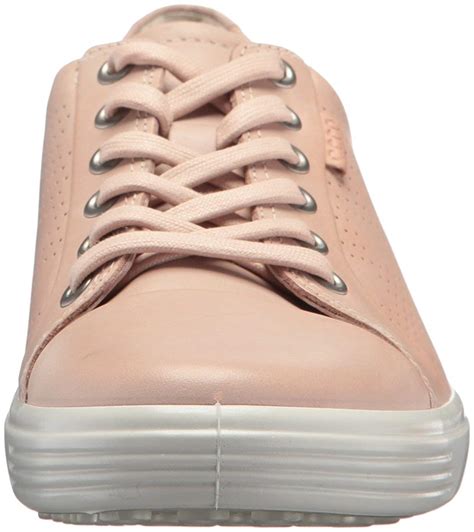 ecco womens ecco soft  top lace  fashion sneakers pink size  iuo ebay