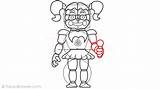 Location Sister Baby Draw Step Fnaf Drawing sketch template