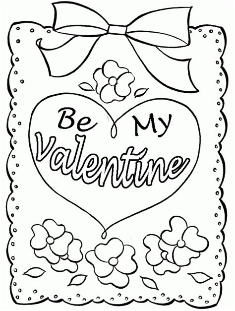 coloring pages  valentines day cards coloring home