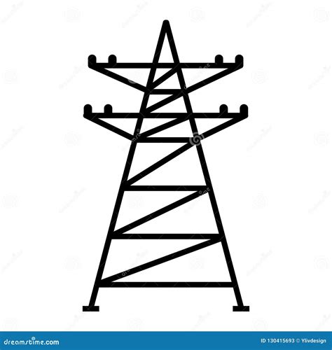 electric tower icon simple style stock vector illustration  icon