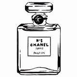 Chanel Clipart Perfume Clip Logo Bottle Cliparts Illustration Watercolor Drawing Bottles Coloring Template N5 Fashion Library Sketch Clipground Vintage Logos sketch template