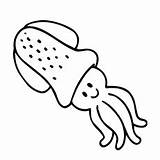 Squid Coloring Pages Baby Printable sketch template
