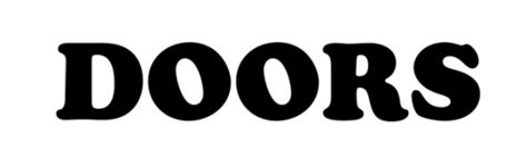 doors font  logo