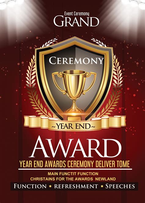 award ceremony flyer template