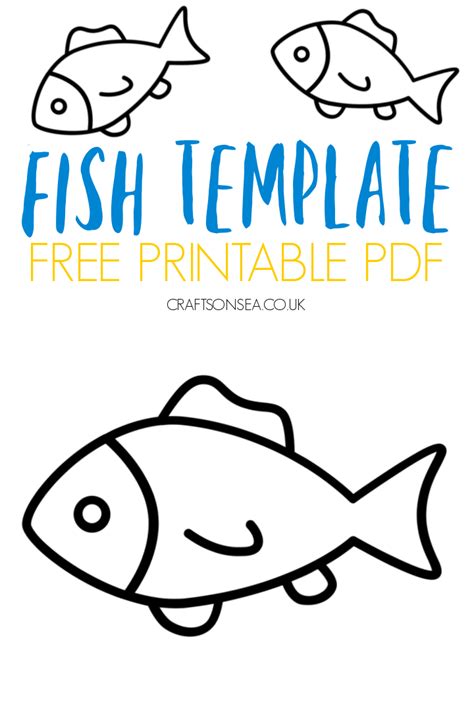 fish printable  craft template  crafts  sea