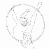 Gymnastics Gabby Athlete sketch template