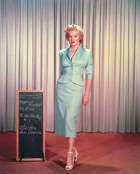 interesting photos of marilyn monroe wardrobe tests for niagara in 1952 ~ vintage everyday