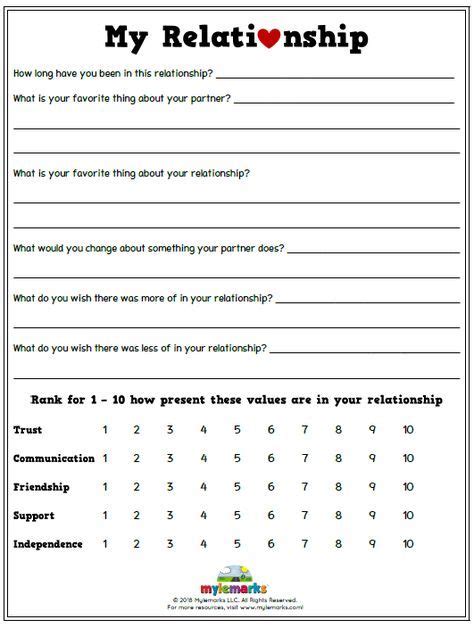 couples therapy worksheets