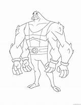 Ben Coloring Pages Omniverse Four Arms Coloring4free Related Posts sketch template