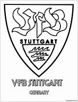 Vfb Stuttgart Pages Logos Coloring Bundesliga sketch template