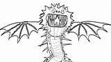 Dragon Train Coloring Pages Dragons Death Toothless Wonder sketch template