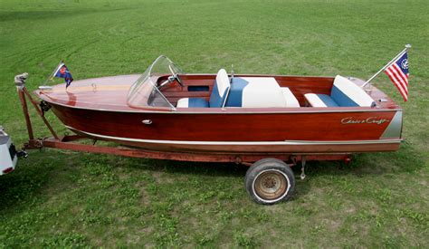 antique chris craft  ski boat