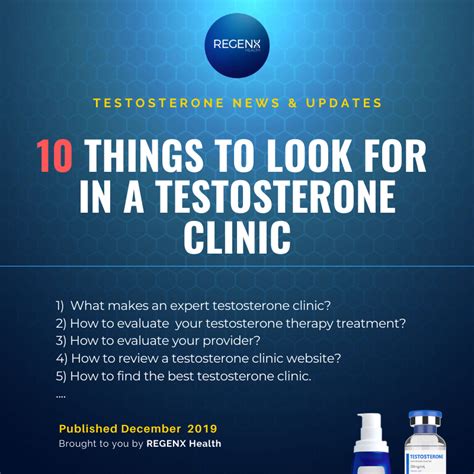 Regenx Health 10 Things Every Patients Should Know About Low T Clinics