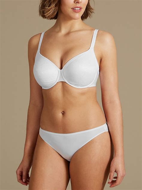 marks and spencer mand5 white smoothing jacquard full cup bra cup