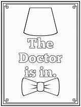 Doctor Coloring Pages Who Printable Tardis Dr Kids Lineart Sheets Color Books Colouring Book Woman Sherlock Drawing Paste Eat Adults sketch template