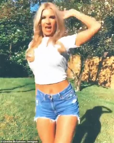 Christine Mcguinness Flashes Her Abs In A Crop Top And Hot Pants As She