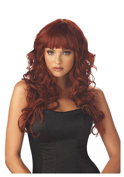 Vivacious Burgundy Wig Womens Sexy Red Head Wig Accessories