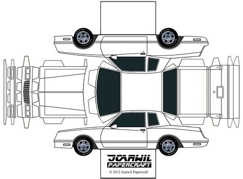 jcarwil papercraft  chevy monte carlo ss    bod flickr