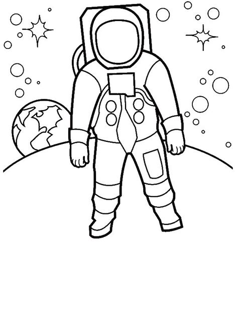 astronaut walking   moon surface coloring page