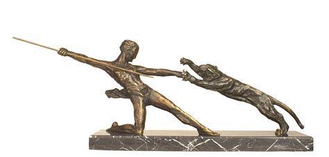michel decoux bronze gladiator figure 1