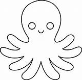 Octopus Clipart Library Outline sketch template