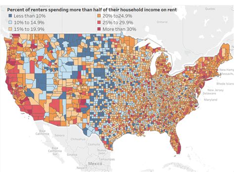 usa renters spend      income  rent