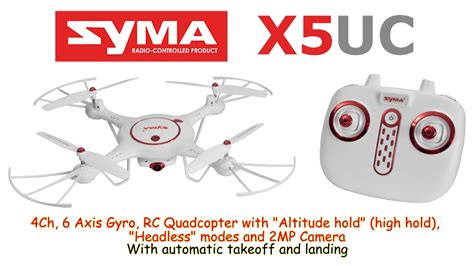 syma xuc ghz ch  axis gyro rc quadcopter  altitude hold headless mode  mp