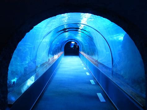 pedestrian tunnel   built underwater  primosten croatia interpark