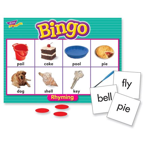 trend  young learner bingo game rhyming words tept ebay