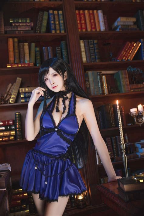 final fantasy vii tifa lockhart nightdress cosplay by aqua