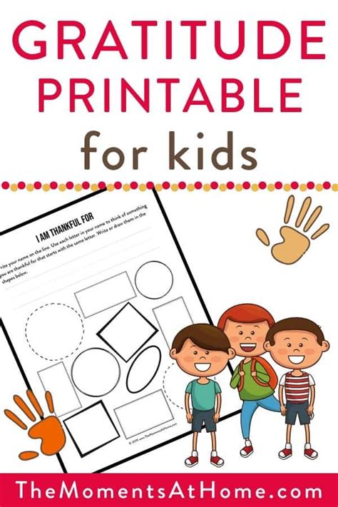 gratitude activity  kids  printable worksheet
