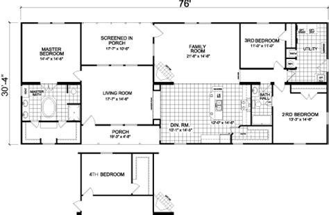 north carolina manufactured  modular home floor plans champion   multi section floor