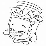 Shopkins Coney sketch template