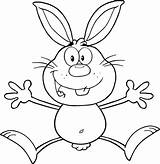 Jumping Konijn Hase Hasen Kleurplaat Bunny Ausdrucken Lapin Coloring Springende Fröhlicher Springender Kostenlos Ausmalbild Paashaas Konijnen sketch template