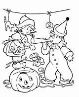 Coloring Halloween Pages Fall Vintage Popular sketch template