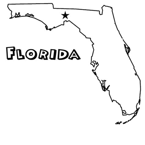 fl coloring page map  florida flower coloring pages coloring pages