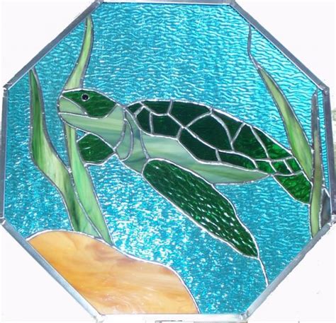 turtle octagon  items gallery faux stained glass stained