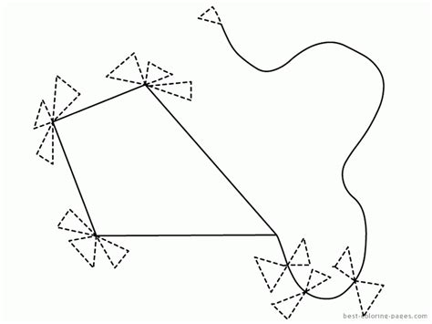 kite coloring pages printable coloring home