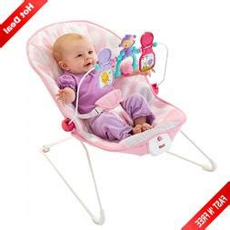 baby girl bouncer rocker chair pink seat newborn