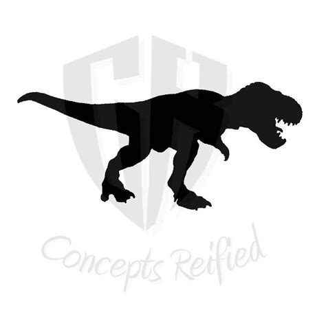 tyrannosaurus  rex dinosaur reusable stencil  sizes etsy